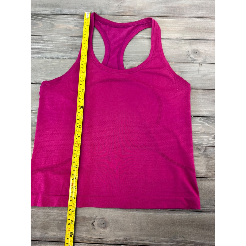 Lululemon Swiftly Tech Racerback Tank Top 2.0 Magenta Pink Size 8 Athletic Yoga - Picture 9 of 11